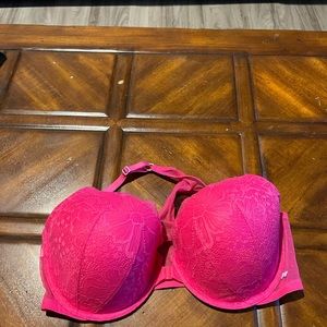 Pink Lacey Victoria secret bra